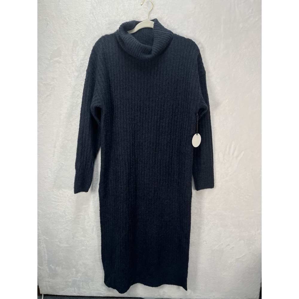 Tularosa Ribbed Knit Turtleneck Dress Womens Small Wool Blend Fall NEW